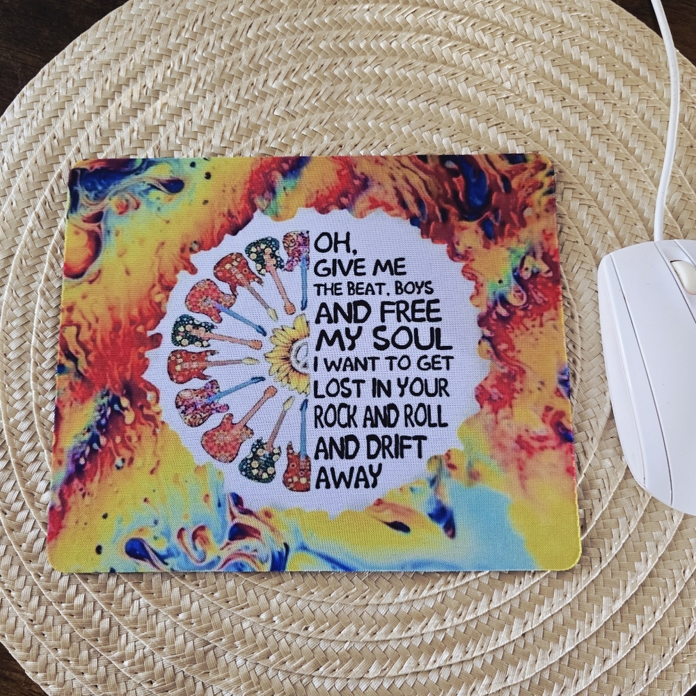 Hand Crafted Colorful Mouse Pad